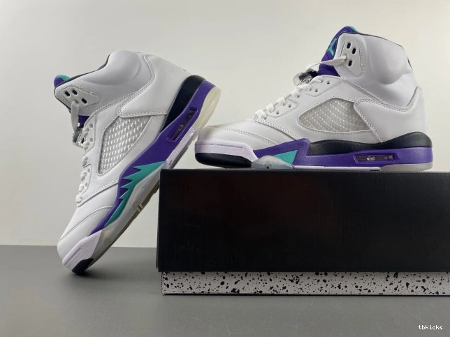 Rep TBK (2013) Jordan Grape 136027-108 Air Retro 5 0814